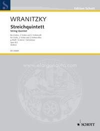 String Quintet G minor op. 8/2, violin, 2 violas and 2 cellos, score and parts