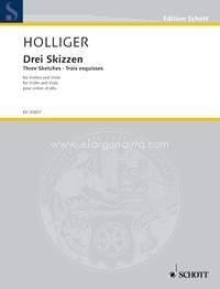 Three Sketches, for Violin and Viola (Viola in the scordatura as in Mozart's Sinfonia concertante KV 364), score and parts. 9790001153270