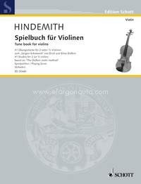 Tune book for violins, 41 Studies for 2 (or 1) violins based on "The Doflein violin method". 9790001153294