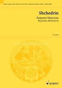 The life and torment of Boyarina Morozova and her sister Princess Uruzova, 4 soloists, mixed choir, trumpet, timpani and percussion, conductor's and study score