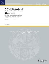 Quartet C minor, edited and supplemented by Joachim Draheim, violin, viola, cello and piano, score and parts. 9790001168717