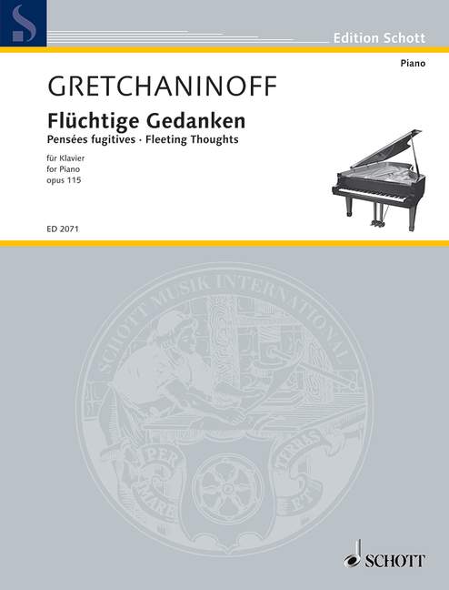 Fleeting Thoughts op. 115, Sketches for Piano. 9790001035439