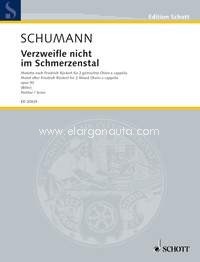 Despair not in this vale of pain op. 93, Motet after Friedrich Rückert, 2 mixed choirs, score. 9790001172042