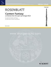 Carmen Fantasy, on themes from the opera by Georges Bizet, clarinet in Bb (violin, sopranosaxophone in Bb) and piano. 9790001175326