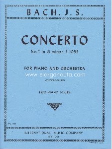 Concerto No.7 G minor BWV 1058, for 2 pianos