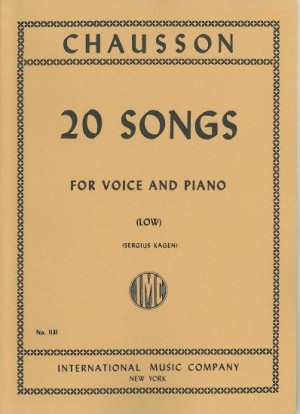 20 Songs, for Low Voice and Piano. 9790220408915