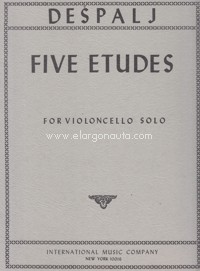 Five Studies, for cello. 9790220410079