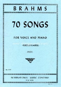 70 Songs, for High Voice and Piano. 9790220410116