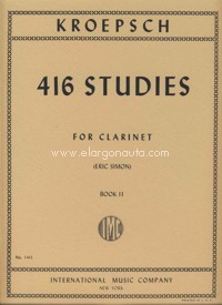 416 Studies Volume 2, for Clarinet