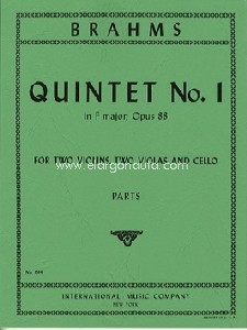 String Quintet No.1 F Major Op.88, for 2 Violins, 2 Violas and Cello