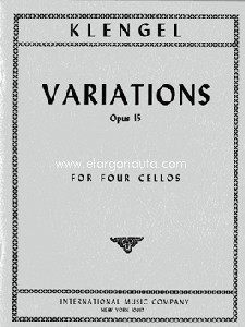 VARIATIONS OP15 4Vc, for 4 Cellos