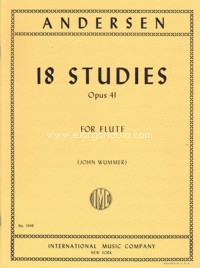 18 Studies Op. 41, for Solo Flute. 9790220415180