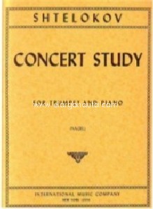 Concert Study, for Trumpet and Piano. 9790220415388