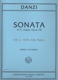 Sonata E flat major op. 28, for Horn and Piano. 9790220416606