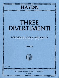 Three divertimenti, for Violin, Viola and Cello