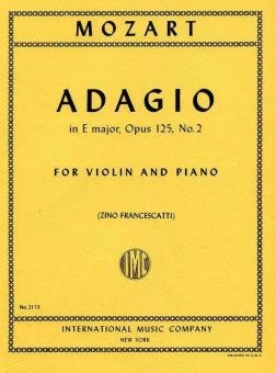 Adagio E major K.261, for violin and piano. 9790220417108