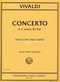 Concerto C minor, for Flute and Piano. 9790220417498