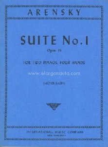 Suite op. 15, for 2 pianos. 9790220419034
