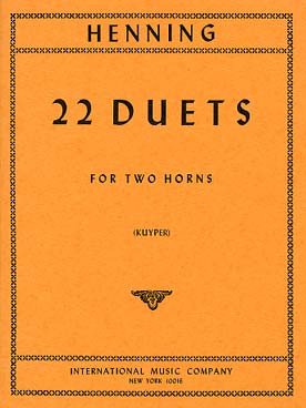 22 Duets, for 2 Horns