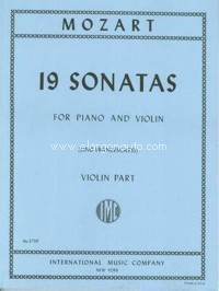 19 Sonatas, for Piano and Violin