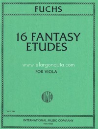 16 Fantasy Etudes, for viola. 9790220421730