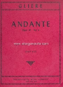 Andante op. 35/4, for Oboe and Piano. 9790220422317