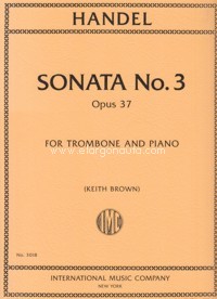 Sonata No. 3, F Major, for Trombone and Piano