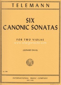 Six Canonic Sonatas, for 2 violas