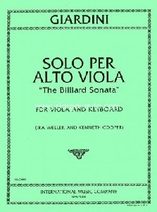 Solo per Alto Viola (The Billiard Sonata), for viola and piano