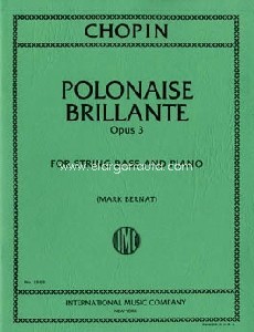 Polonaise Brilliant op. 3, for Double Bass and Piano. 9790220426513