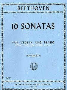 Ten Sonatas, for violin and piano