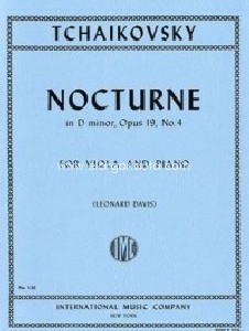 Nocturne op. 19/4, for viola and piano