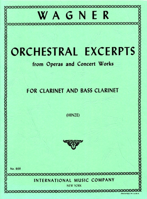 Orchestral Excerpts, for Clarinet. 9790220407147