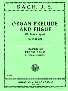 Organ Prelude & Fugue in Eb major, St Anne's Fugue, for piano