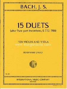 Fifteen Duets, for Violin and Viola. 9790220407284