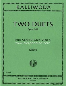 Duets op. 208, for Violin and Viola