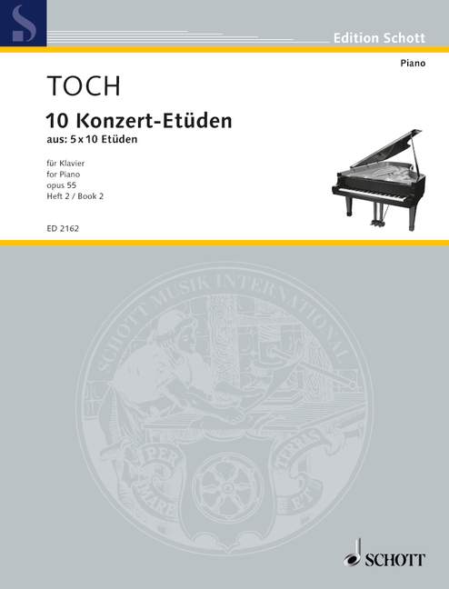 10 Concert Etudes op. 55 Band 2, Nos 6-10, piano