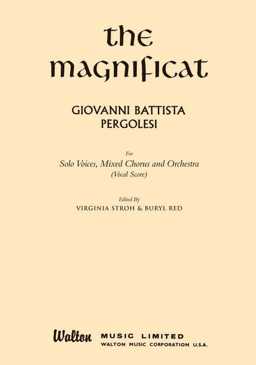 The Magnificat (Vocal Score). 9780571530946