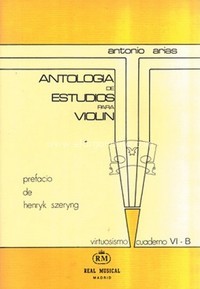 Antología de estudios para violín, vol. 6b, Grado Virtuosismo. 9788438701140