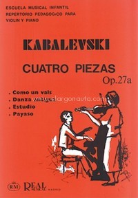 4 Piezas para Violín y Piano, Op. 27a. 9788438712375