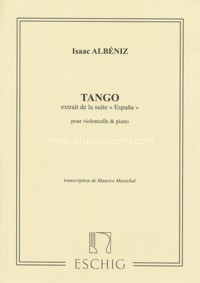 Tango, extrait de la suite España, Op. 165, No. 2, pour violoncelle et piano