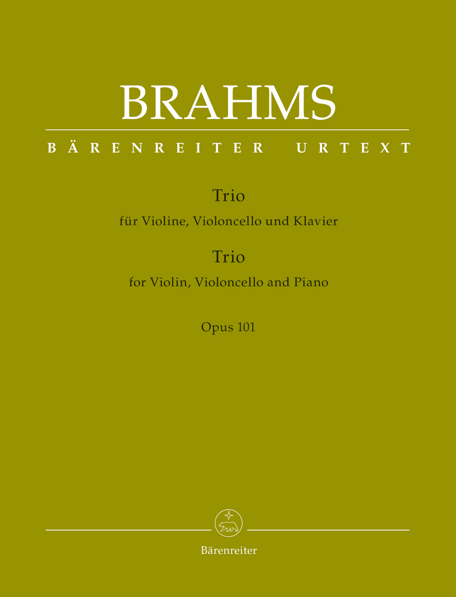 Piano Trio No. 3 C Major Op. 101, for Violin, Cello and Piano. 9790006541119