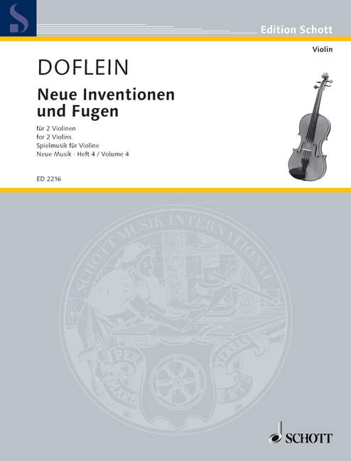 Neue Inventionen und Fugen Heft IV, Neue Musik, 2 violins