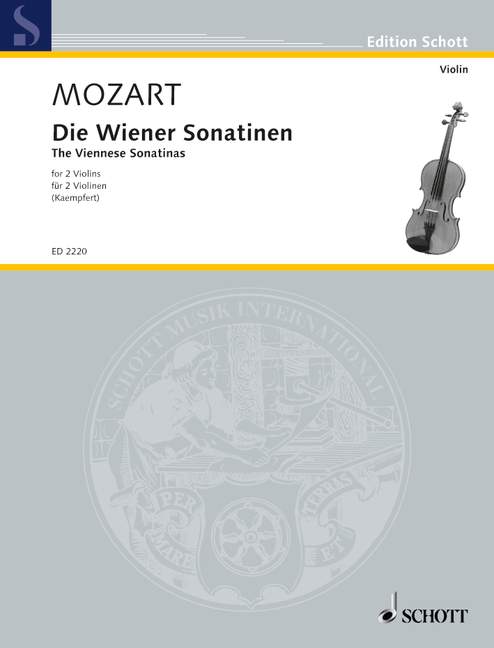 The Viennese Sonatinas, 2 violins, performance score. 9790001036528