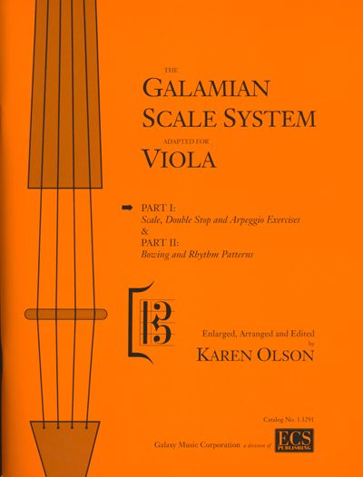 The Galamian Scale System adapted for Viola, Part I: Bowing and Rythm Patterns. Part II: Scale, Double Stop and Arpeggio Exercises. 74750