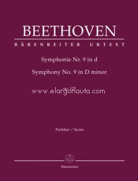 Symphony No. 9 in D Minor, op. 125, Score. 9790006499465