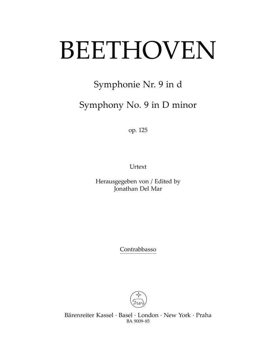 Symphony No. 9 in D minor, op. 125, Double Bass part