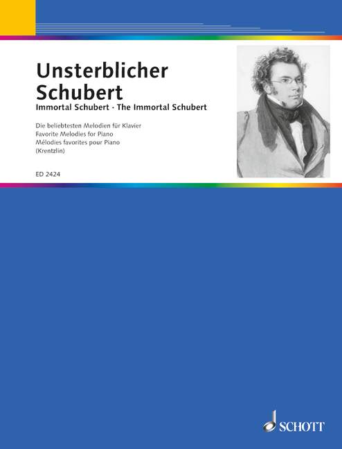 The Immortal Schubert, Favorite Melodies by Franz Schubert, Piano. 9790001037389