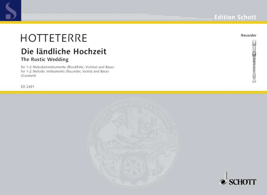 The Rustic Wedding, A Fun Suite of 26 Pieces, one or more melodic Instruments (Recorders, Violins a.s.o.) with various Accompaniment (Recorder, Violoncello, Harpsichord, Piano)