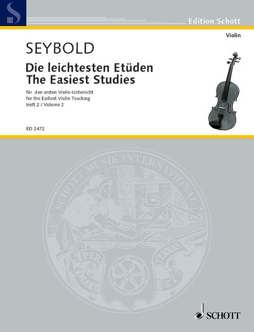 The easiest Studies Band 2, for the first violin lesson. 9790001037617
